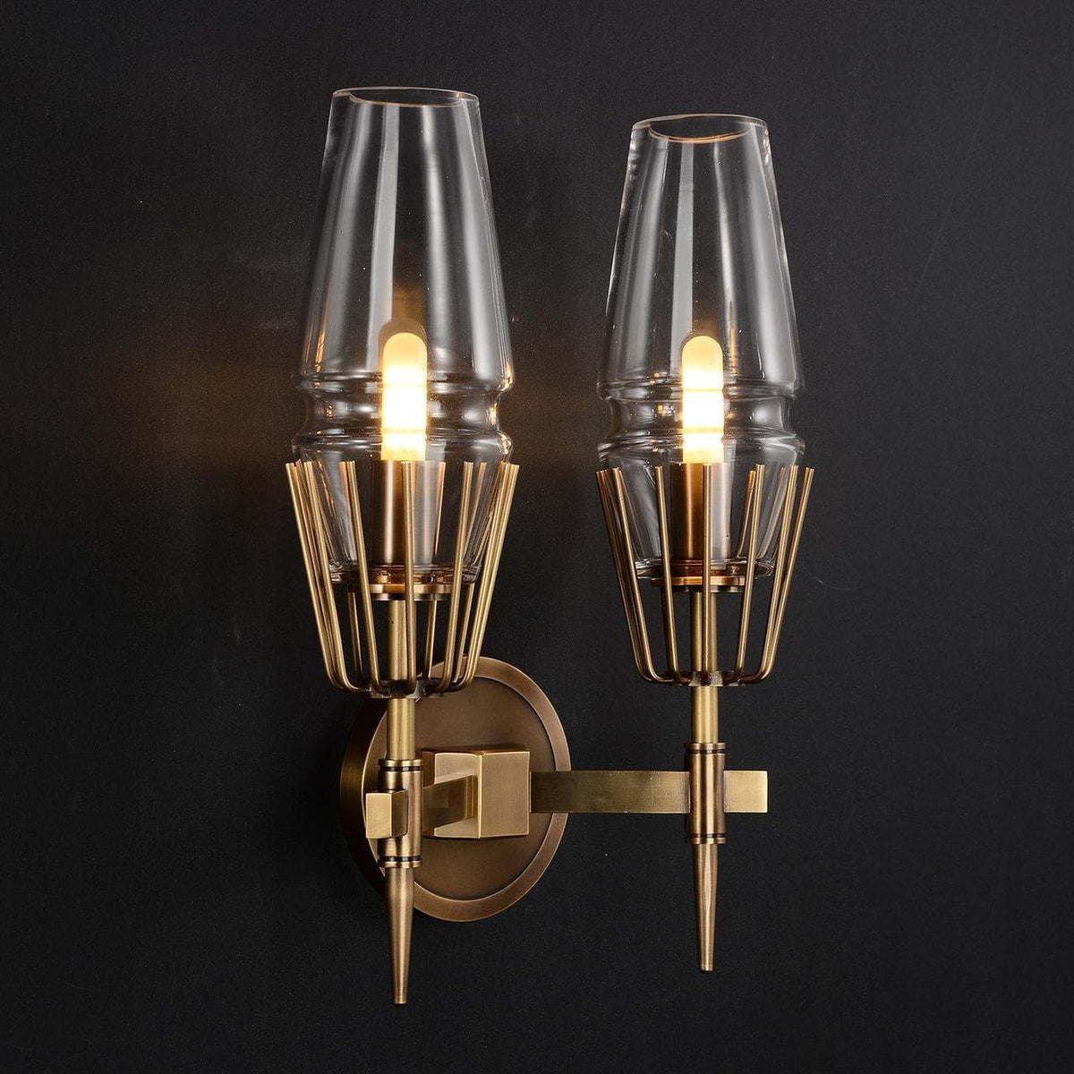 Metavaya Wall lamp Chaillot Sconce Chaillot Sconce in Crystal Shade for Sale