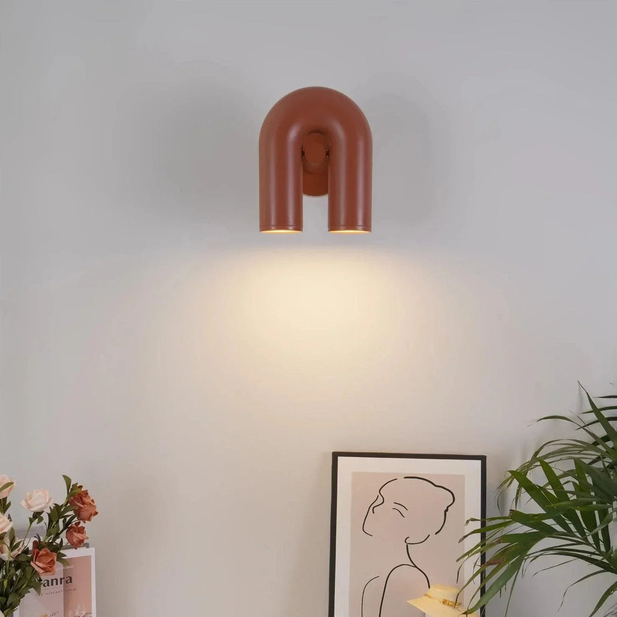 Metavaya Wall lamp Dia 20cm x H 24cm / Terracotta Cirkus Wall Lamp 360192146222 M2022110602-4 Cirkus Wall Lamp & Sconce for Sale Online
