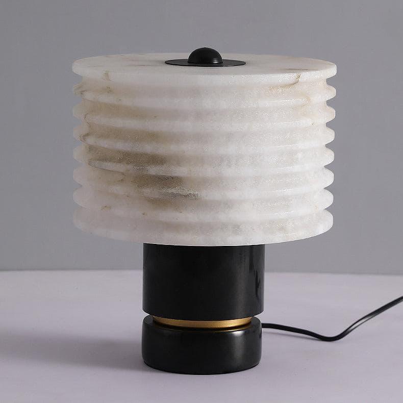 Metavaya Table lamp Dia 26cm x H 30cm / Cool White / US plug Cloud Stone Marble Table Lamp 129601751910 202304135-2