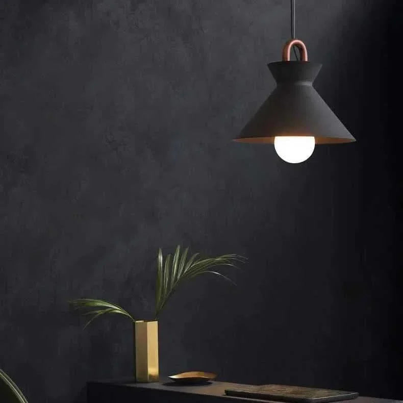 Metavaya Pendant light Dia 25cm x H 22cm / Black Coil Pendant Light 360192147533 M2022102504-5 Coil Pendant Light | Coil Ceiling Light