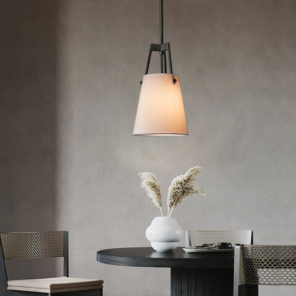 Metavaya Pendant light Dia 19cm x H 30cm / Black+white Corniche Pendant lamp 653733644777 D-202201060031-1