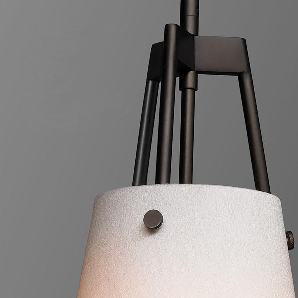 Metavaya Pendant light Dia 19cm x H 30cm / Black+white Corniche Pendant lamp 653733644777 D-202201060031-1