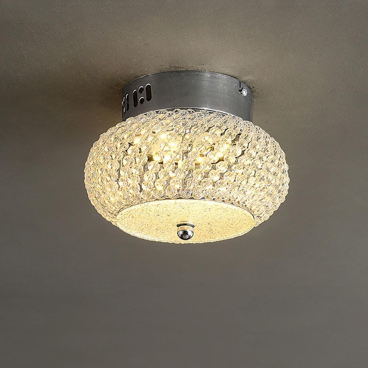 Metavaya Ceiling light Dia 18cm x H 11cm / ∅ 7.1″ x H 4.3″ / Warm White Crystal Ceiling Light 336019218250 M202302241-1
