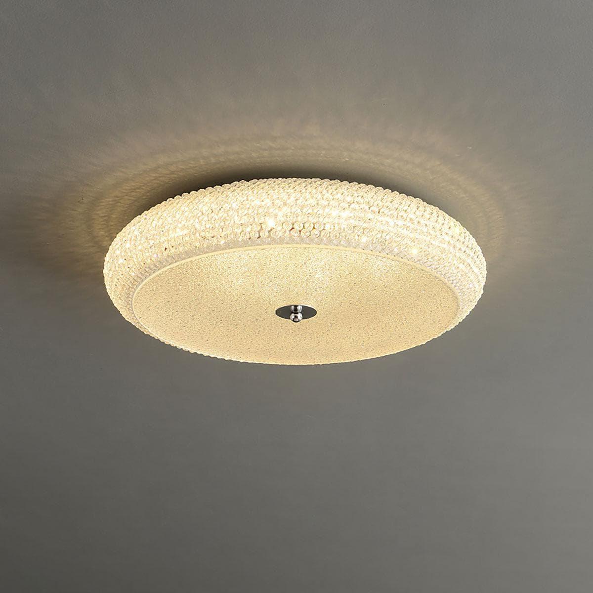 Metavaya Ceiling light Dia 45cm x H 10cm / ∅ 2″ x H 3.9″ / Warm White Crystal Ceiling Light 336019218274 M202302241-3
