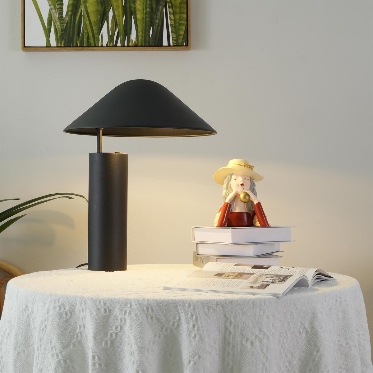 Metavaya Table lamp Dia 39cm × H 45cm / Frosted black / US plug Damo Table Lamp 822706698103 M2022091804-1 Shop Damo Table Lamp Online