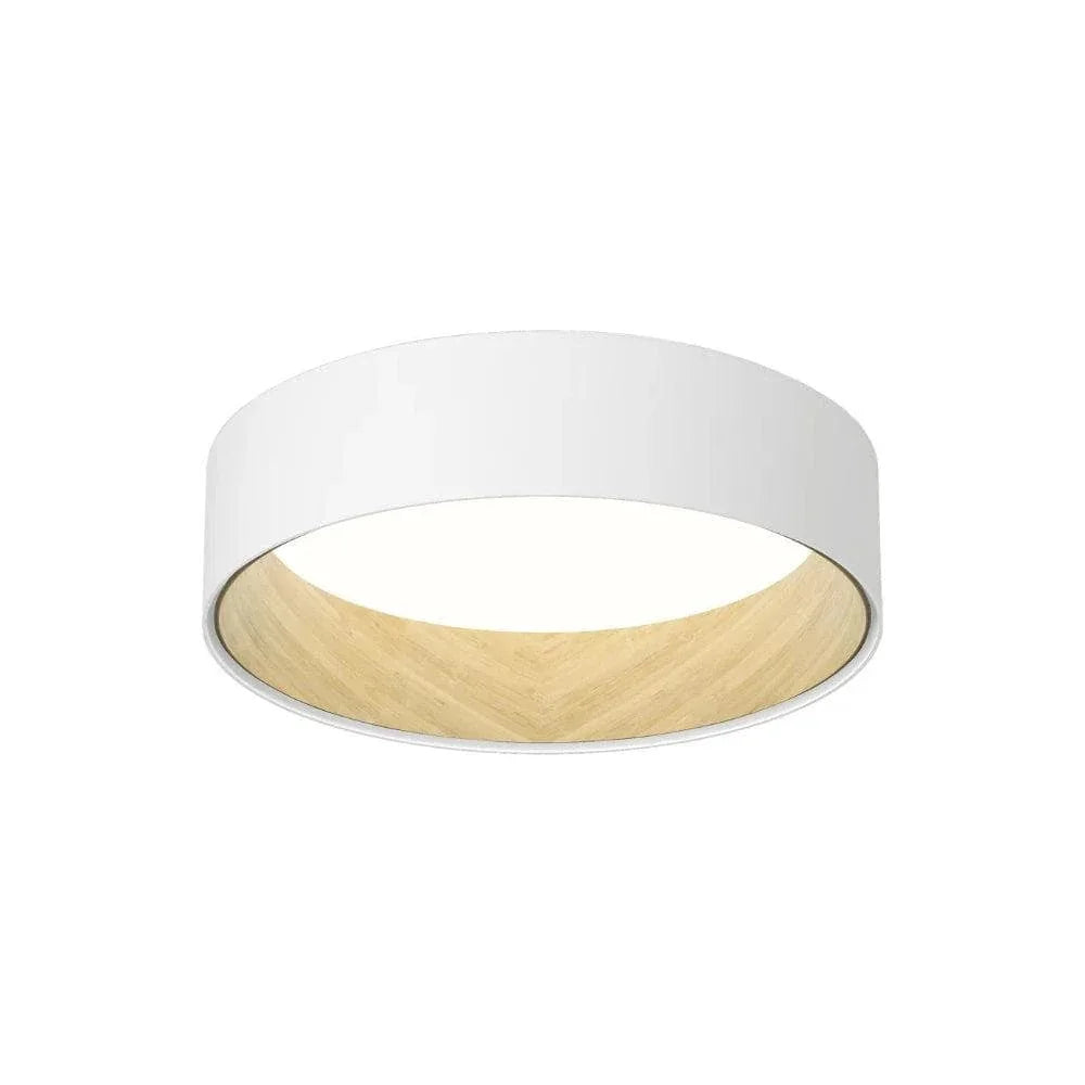 Metavaya Ceiling Lamp Dia 50cm x H 13cm / White / Warm White Duo Ceiling Lamp 336019216119 M2021121503-11 Duo Ceiling Lamp & Light Fixtures