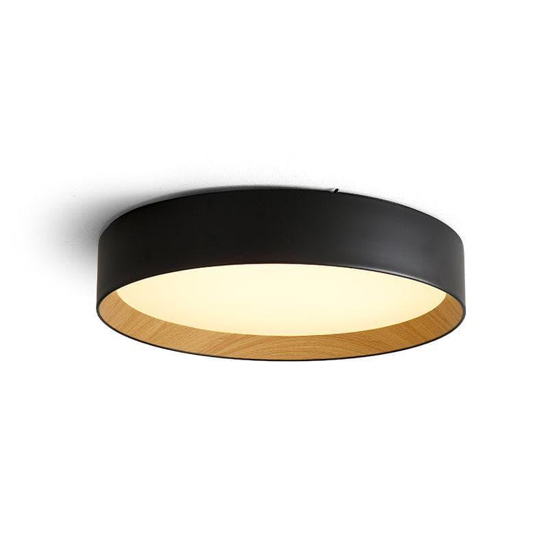 Metavaya Ceiling Lamp Dia 50cm x H 13cm / Black / Warm White Duo Ceiling Lamp 336019216096 M2021121503-9 Duo Ceiling Lamp & Light Fixtures