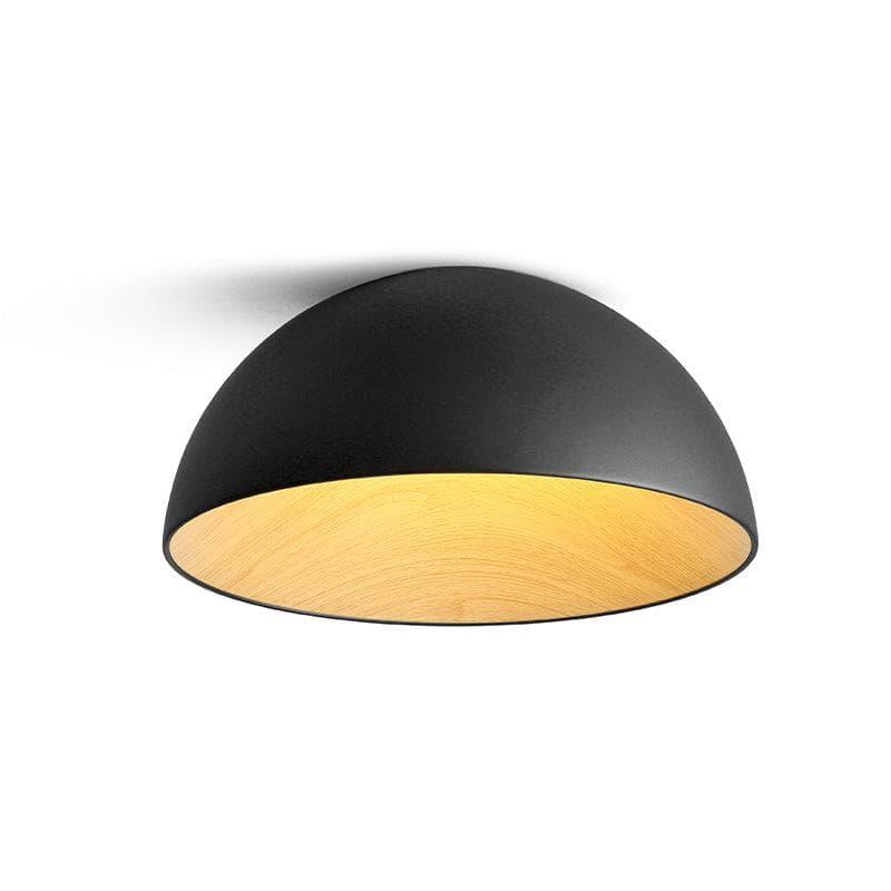 Metavaya Ceiling Lamp Dia 50cm x H 23cm / Black / Warm White Duo Ceiling Lamp 336019216058 M2021121503-5 Duo Ceiling Lamp & Light Fixtures
