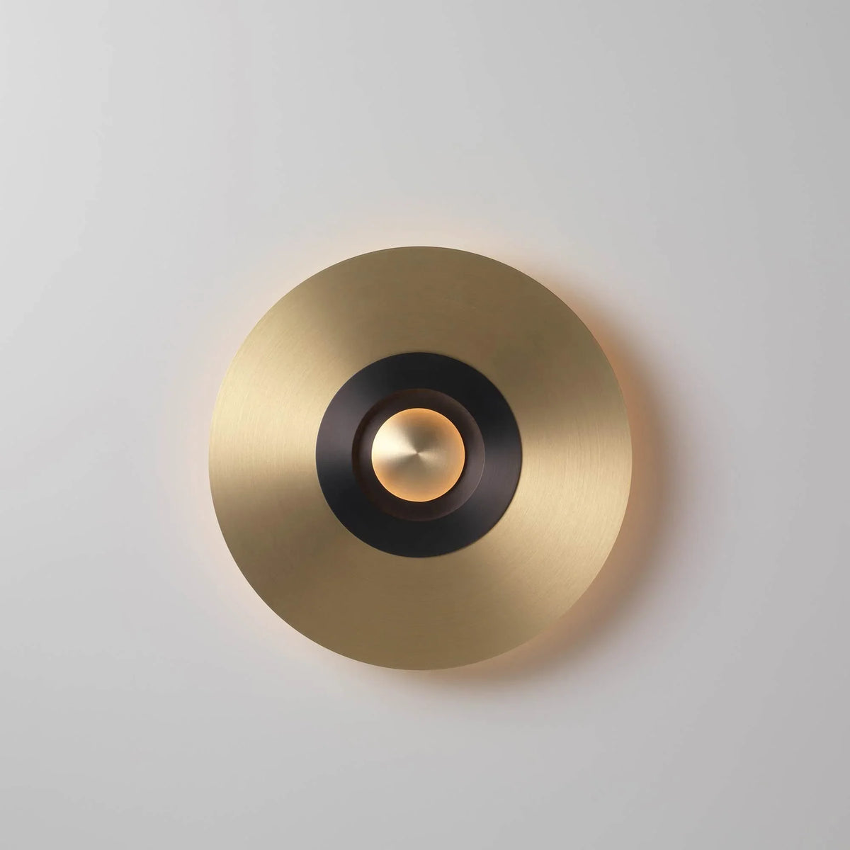 Metavaya Wall lamp Model E Dia 32cm / Brass+Black / Warm White Earth Wall Light 653733640397 M-202112291148-9 Earth Wall Light | Modern LED Earth Wall Lamps