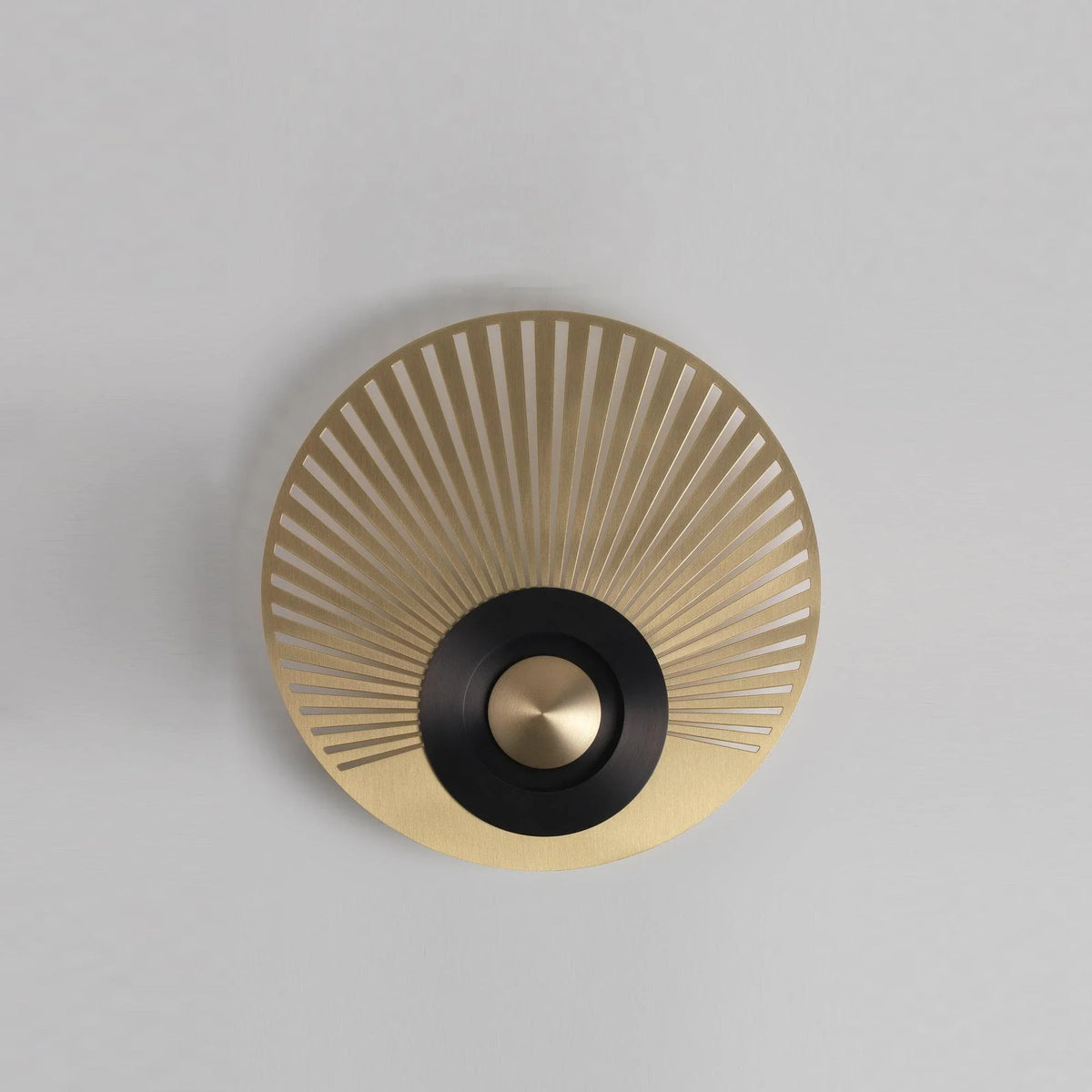 Metavaya Wall lamp Model F Dia 32cm / Brass+Black / Warm White Earth Wall Light 653733640397 M-202112291148-11 Earth Wall Light | Modern LED Earth Wall Lamps