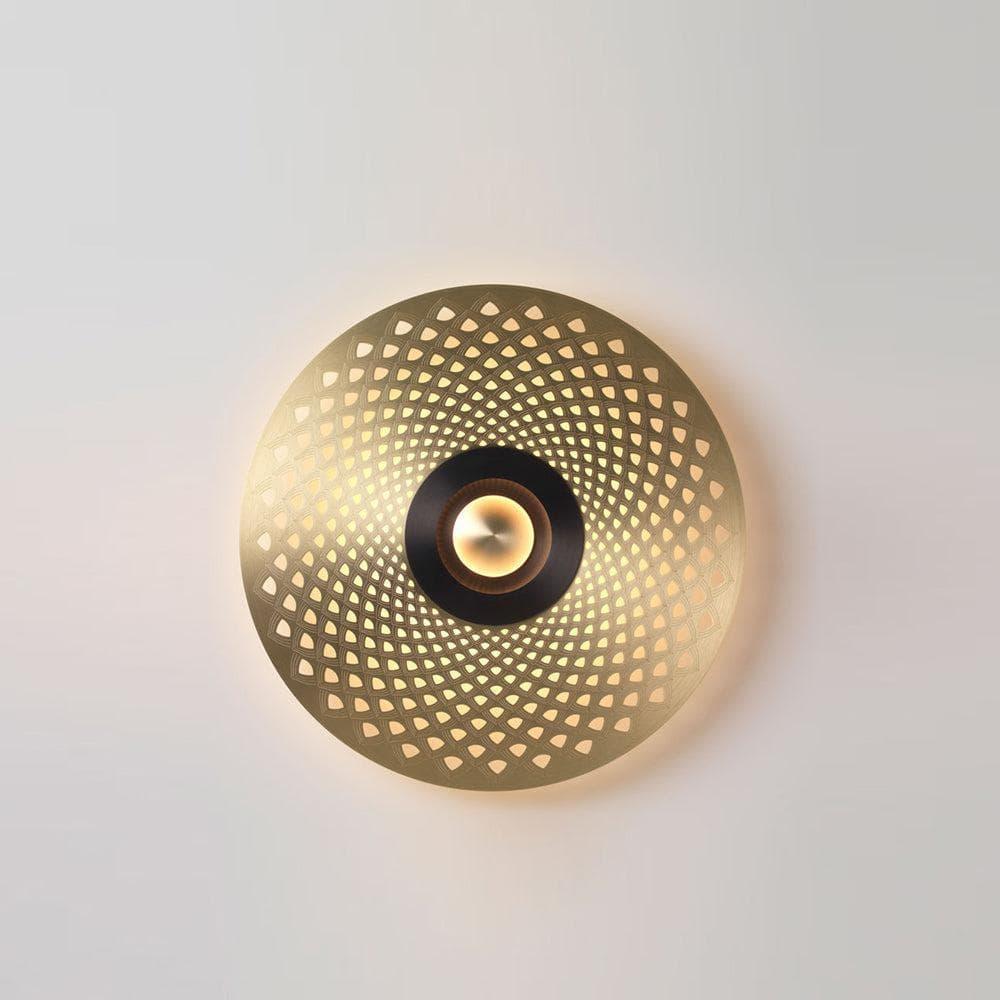Metavaya Wall lamp Model D Dia 32cm / Brass+Black / Warm White Earth Wall Light 653733640397 M-202112291148-7 Earth Wall Light | Modern LED Earth Wall Lamps
