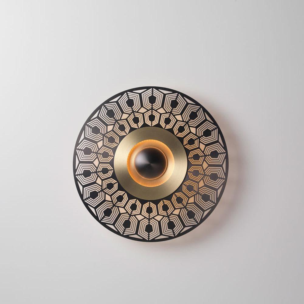Metavaya Wall lamp Model B Dia 32cm / Brass+Black / Warm White Earth Wall Light 653733640397 M-202112291148-3 Earth Wall Light | Modern LED Earth Wall Lamps
