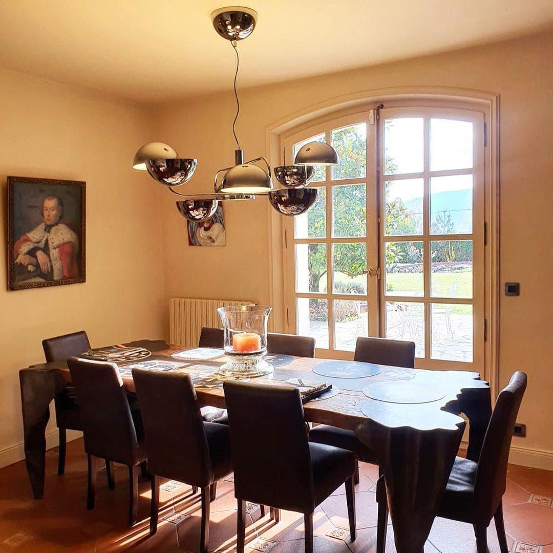 Metavaya Pendant light Dia 80cm x H 30cm / Black Elisabeth Pendant Light 653733214888 P2021122501-1