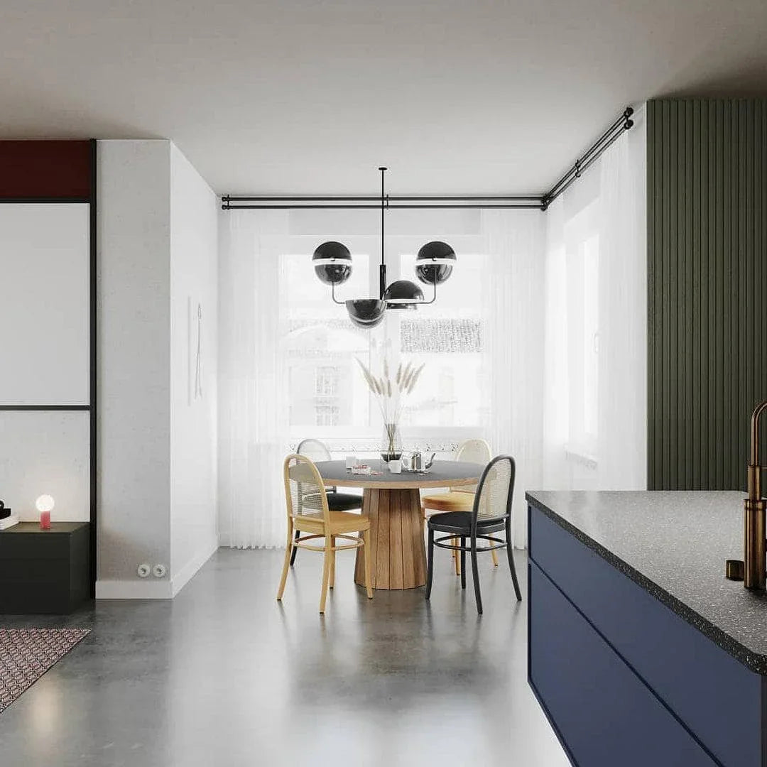 Metavaya Pendant light Dia 80cm x H 30cm / Black Elisabeth Pendant Light 653733214888 P2021122501-1