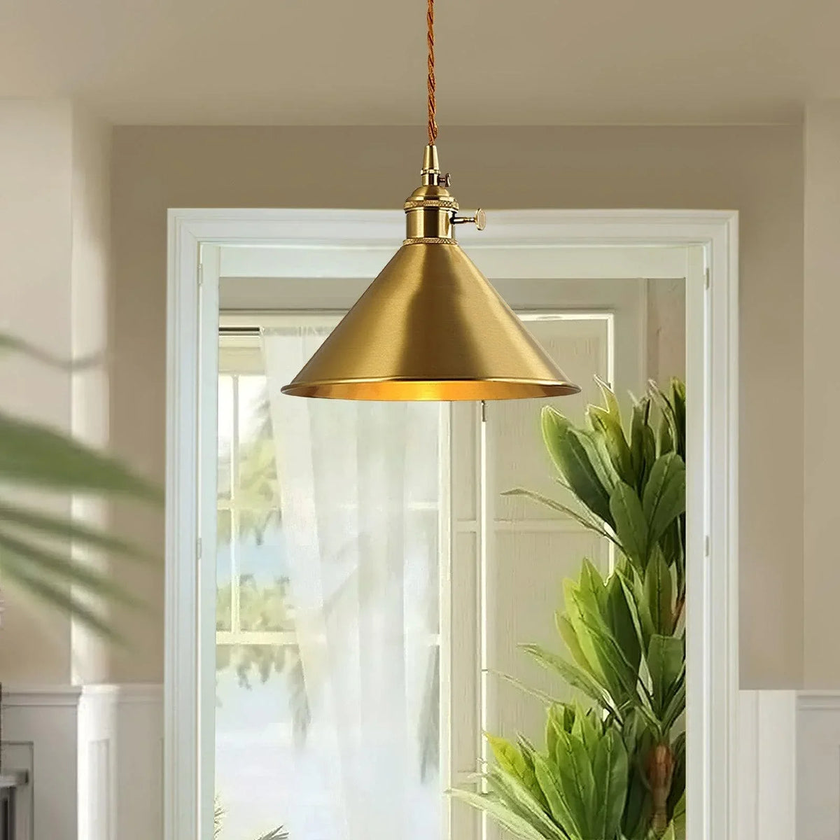 Metavaya Pendant lamp Dia 20cm x H 17cm / Gold Eva Pendant Light 21213160435 M2022102201-1 Eva Pendant Light for Sale in USA/Canada