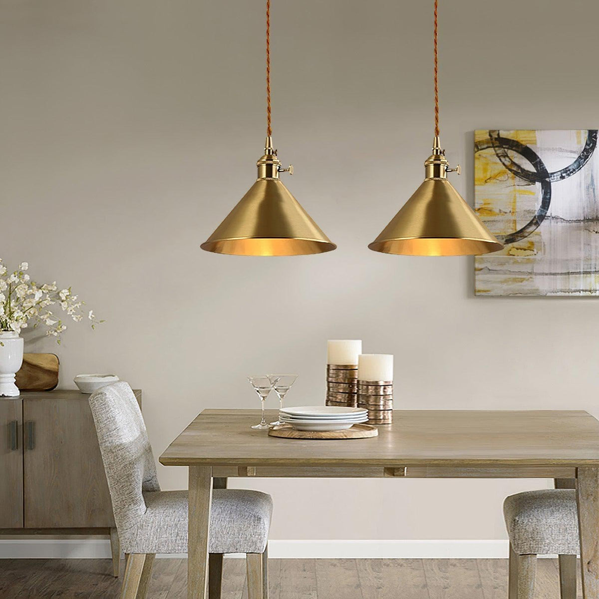 Metavaya Pendant lamp Dia 20cm x H 17cm / Gold Eva Pendant Light 21213160435 M2022102201-1 Eva Pendant Light for Sale in USA/Canada