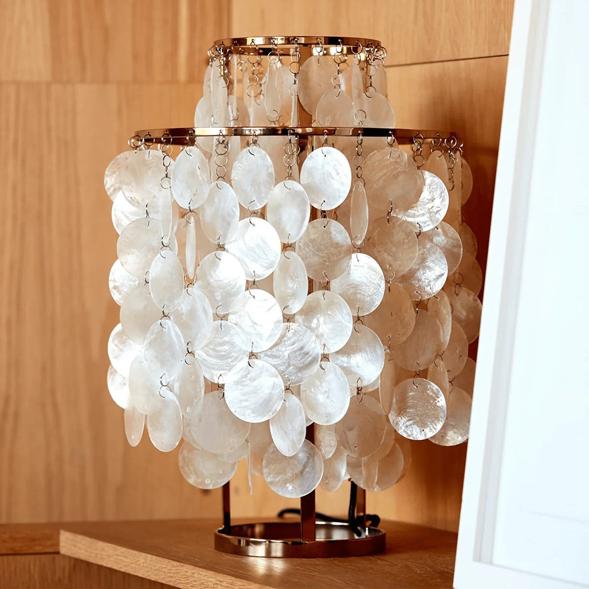 Metavaya Table lamp Dia 27cm x H 43cm / Gold / US plug FUN 2 Shell Table Lamp 129601751439 M202304061-5 Shell table lamp FUN 2 TM