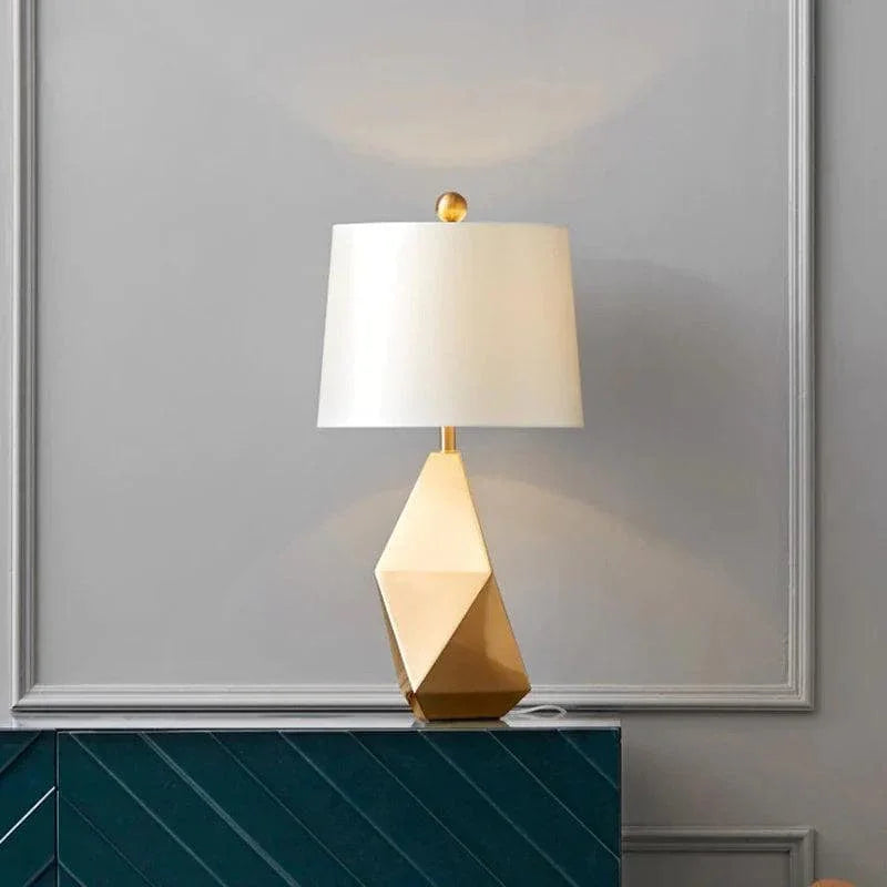 Metavaya Table lamp Dia 33cm x H 56cm / Gold / US plug Faceted Table Light 360192148080 M2022111201-1 Buy Faceted Table Light Online in USA/Canada