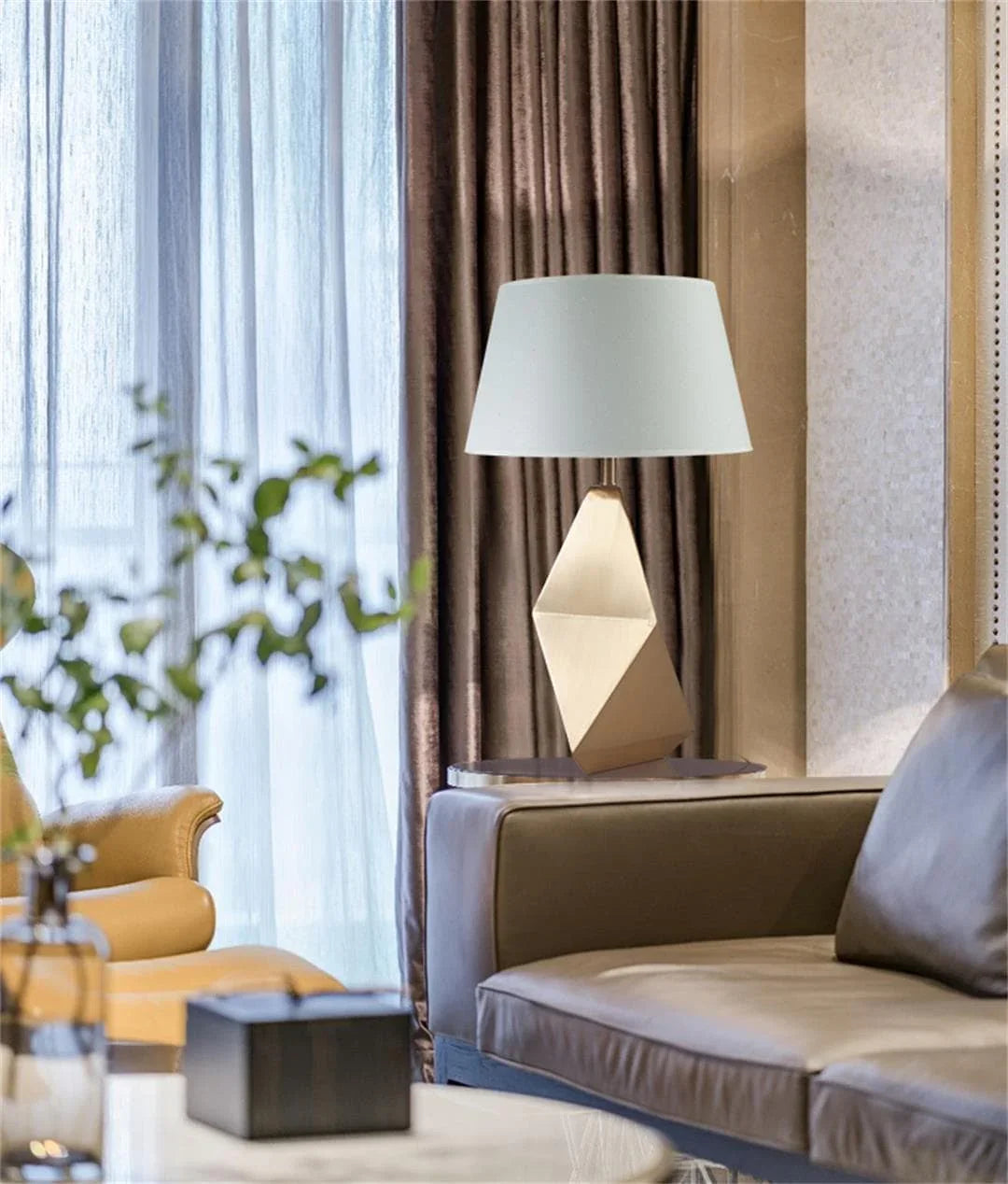 Metavaya Table lamp Faceted Table Light Buy Faceted Table Light Online in USA/Canada