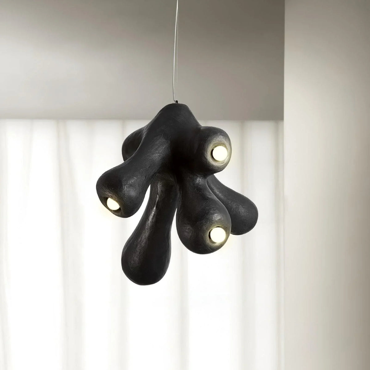 Metavaya Pendant lamp Dia 60cm x H 73cm / Black Fertility Pendant Lamp 336019215365 M20230209-2 Fertility Form Pendant Light & Lamp for Online Sale