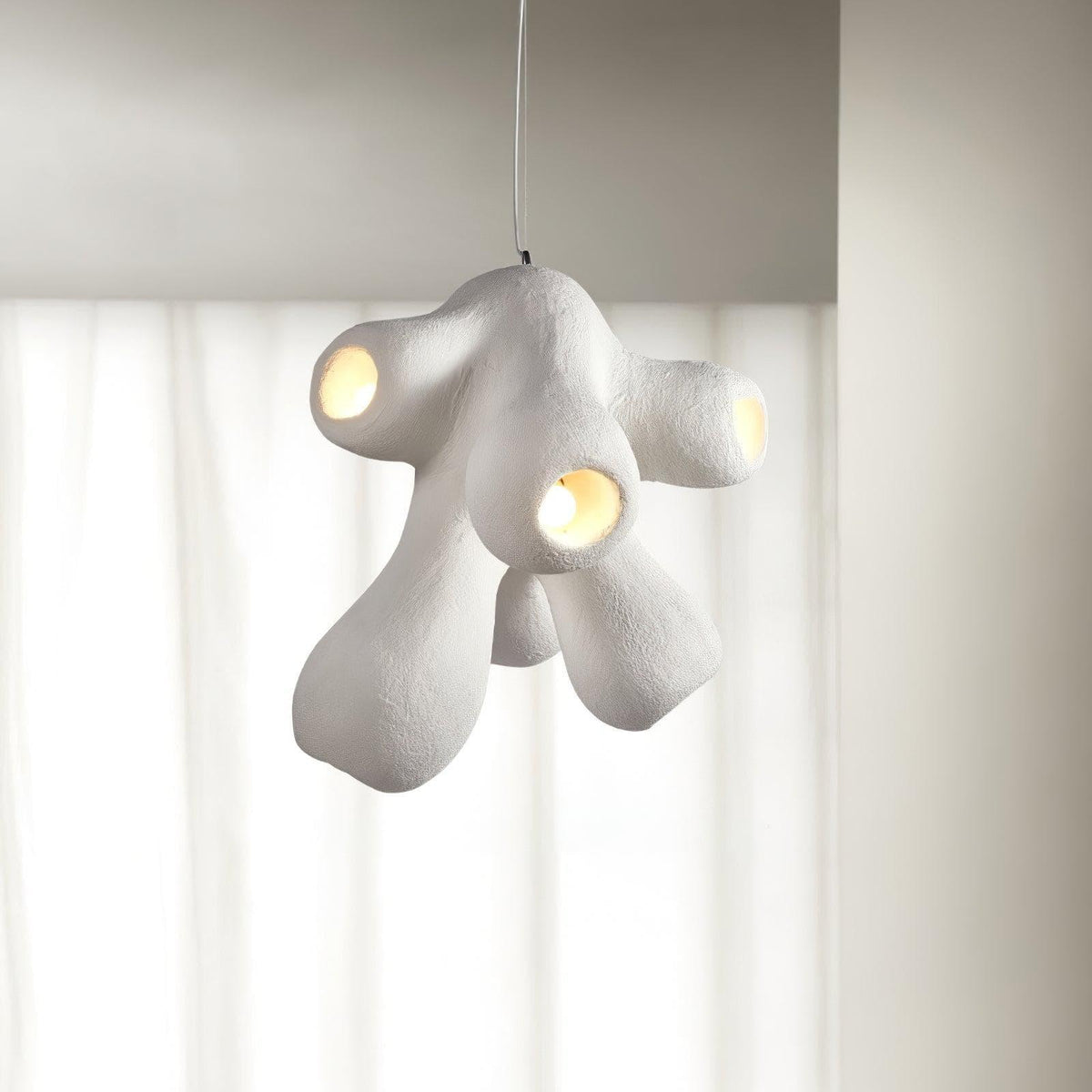 Metavaya Pendant lamp Dia 60cm x H 73cm / White Fertility Pendant Lamp 336019215358 M20230209-1 Fertility Form Pendant Light & Lamp for Online Sale