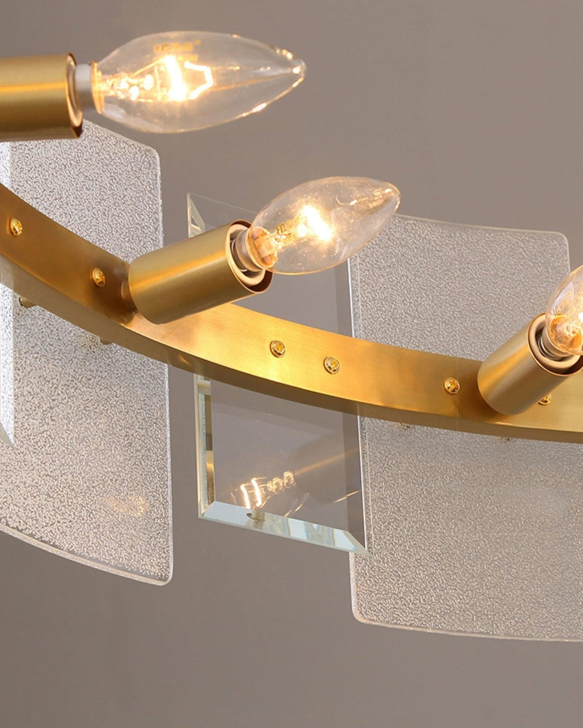 Metavaya Chandelier Frosted Glass Chandelier Lamp