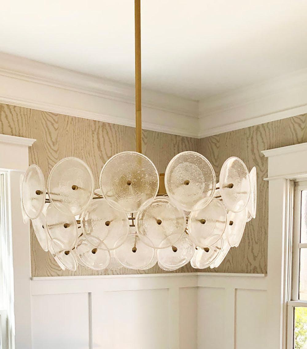 Metavaya Chandelier Glass Disc Chandelier Buy Glass Disc Chandelier Online