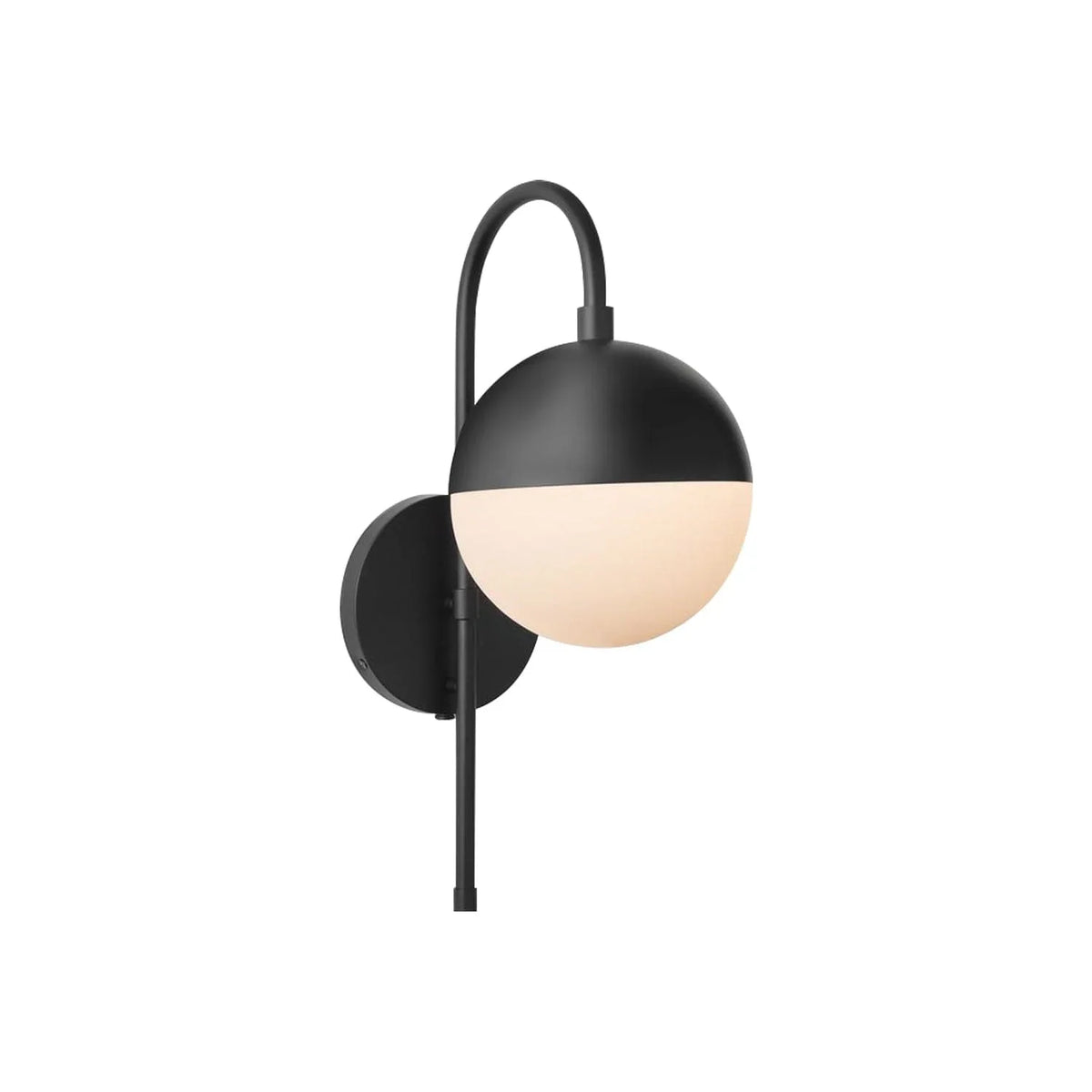 Metavaya Wall lamp Dia 15cm x H 42cm / Black Globe Wall Lamp 323232417171 M2022100402-1 Buy Globe Wall Lamp Online