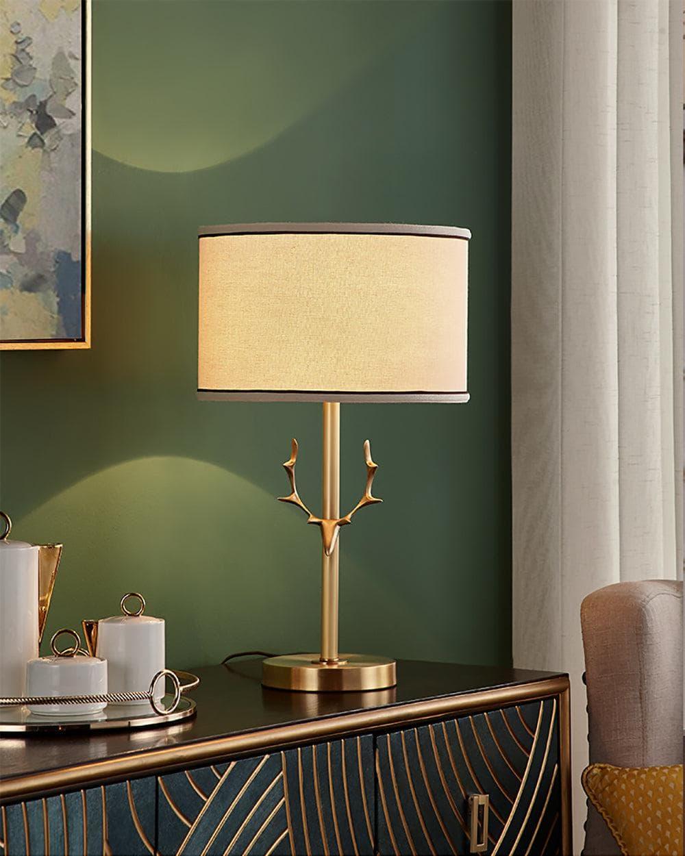 Metavaya Table lamp Golden antler Table lamp