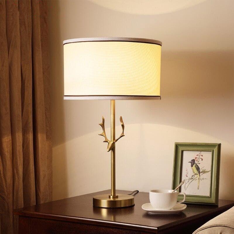 Metavaya Table lamp Dia 35cm x H 59cm / Gold / US plug Golden antler Table lamp 653733644418 T-202112220014-1