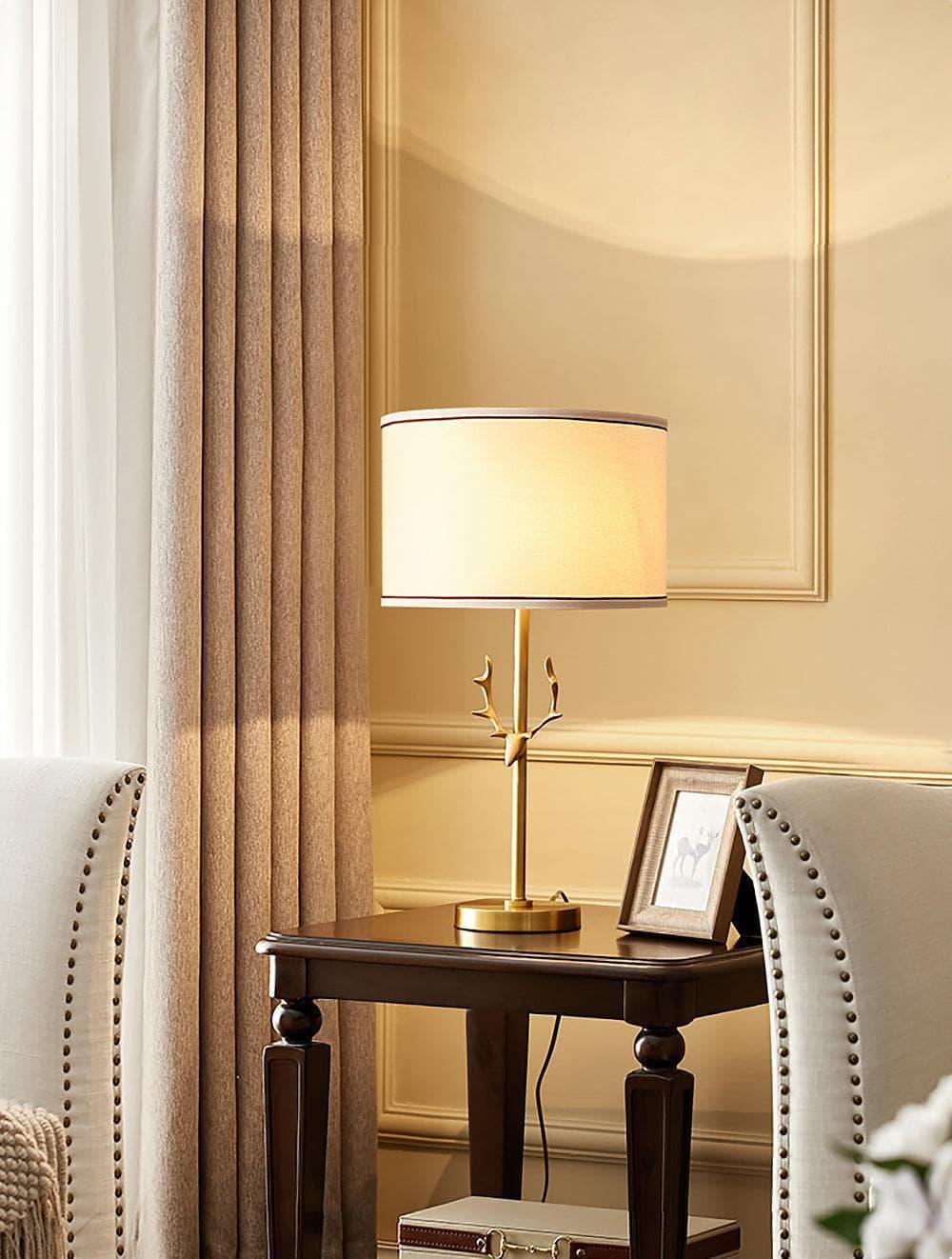 Metavaya Table lamp Golden antler Table lamp