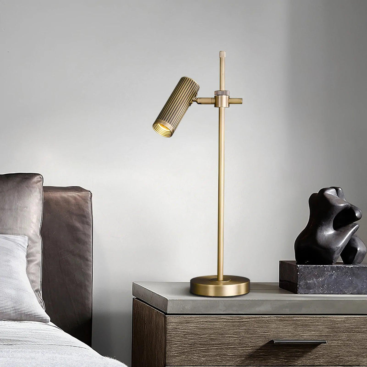 Metavaya Table lamp Dia 24cm x H 51cm / Brass / US plug Hubble Table Lamp 360192150601 M2022120602-1 Hubble Table Lamp & Desk Lamp for Sale
