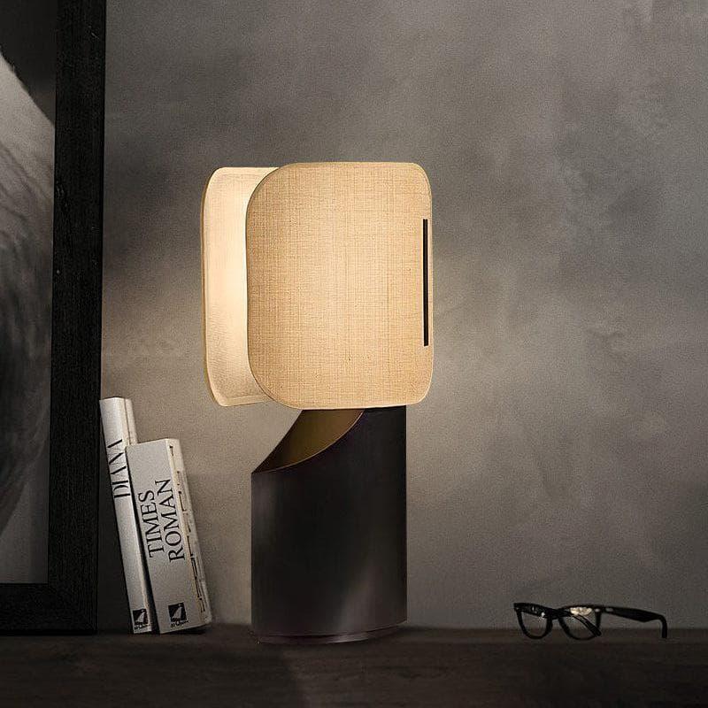 Metavaya Table lamp Dia 28cm x H 52cm / Black & Beige lampshade / US plug Ibiza Table Lamp 623367482441 M2022092010-1 Ibiza Table Lamp for Sale in USA/Canada