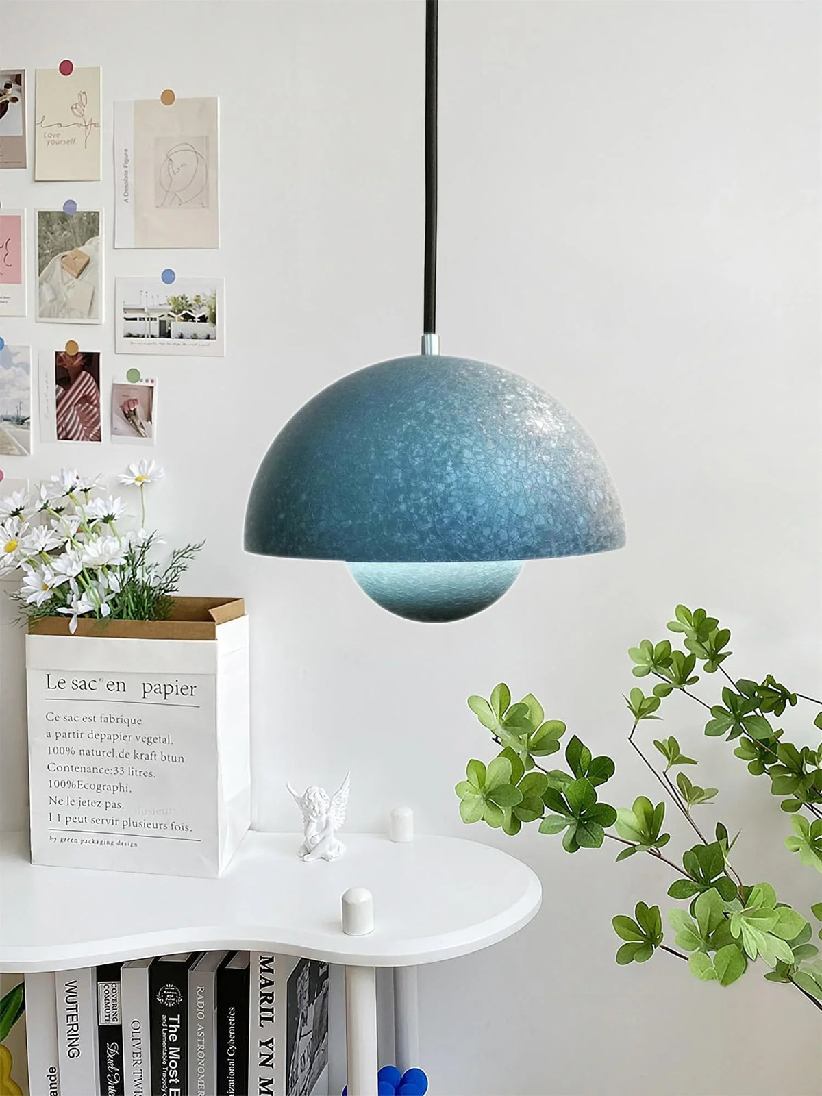 Metavaya Pendant light Ice Crack Flowerpot Pendant Lamp