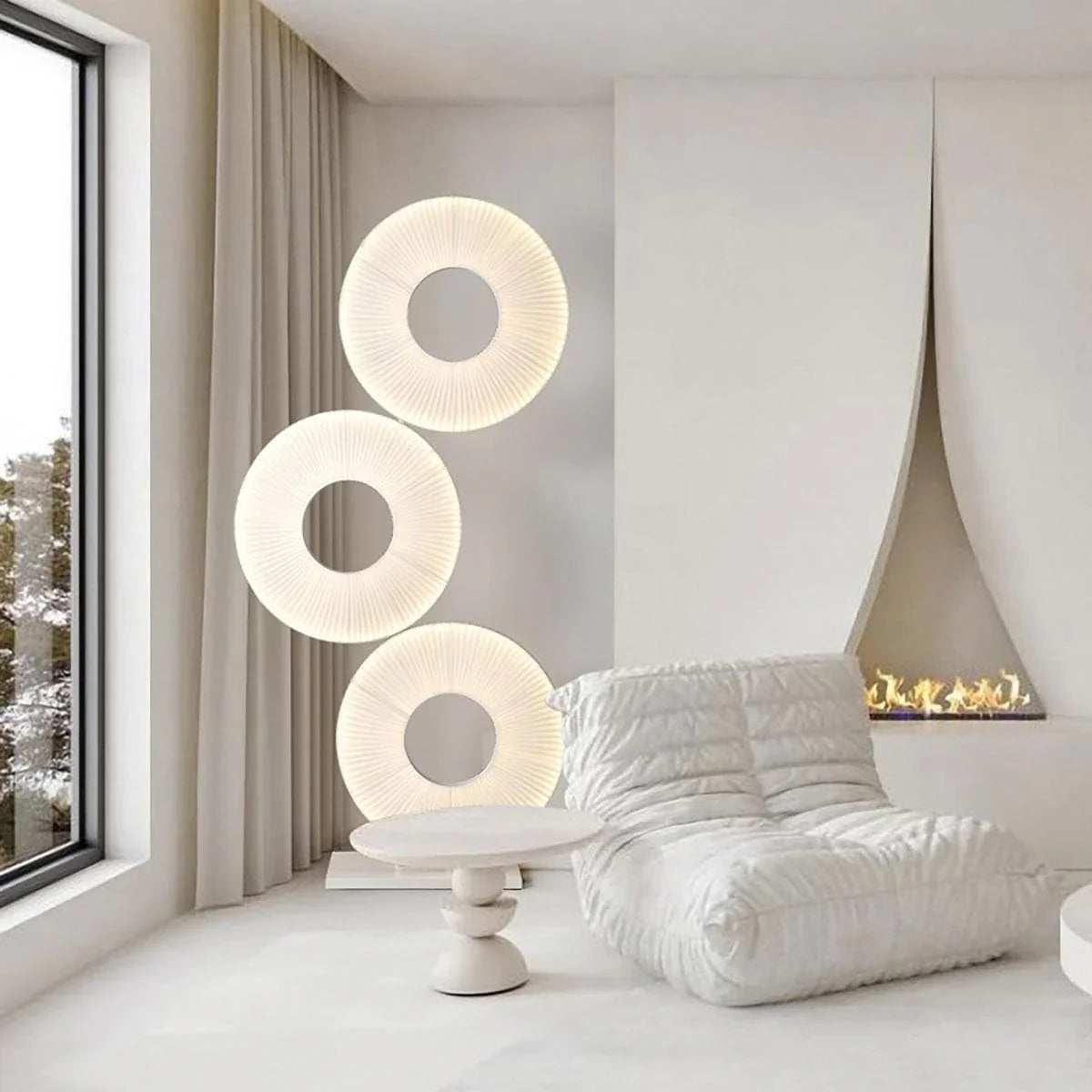 Metavaya Floor lamp Dia 85cm x H 175cm / ∅ 33.5″ x H 68.9″ / Cool White / US plug Iris Floor Light 336019217147 M202302193-13 Iris Floor Light | Iris LED Floor Lamp