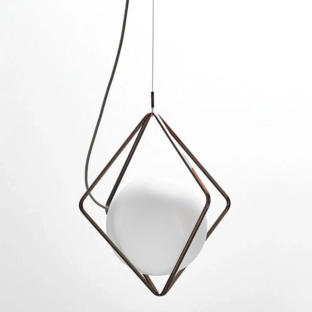 Metavaya Pendant light Dia 26cm x H 26cm / Copper / White Jack O' Lantern Pendant light 653733644210 D-202112150003-4