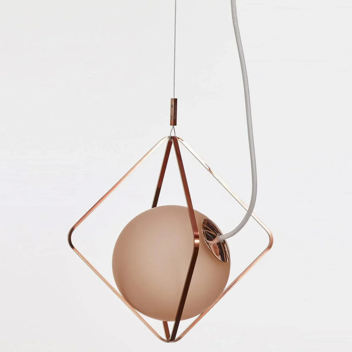 Metavaya Pendant light Dia 26cm x H 26cm / Copper / Light pink Jack O' Lantern Pendant light 653733644210 D-202112150003-5