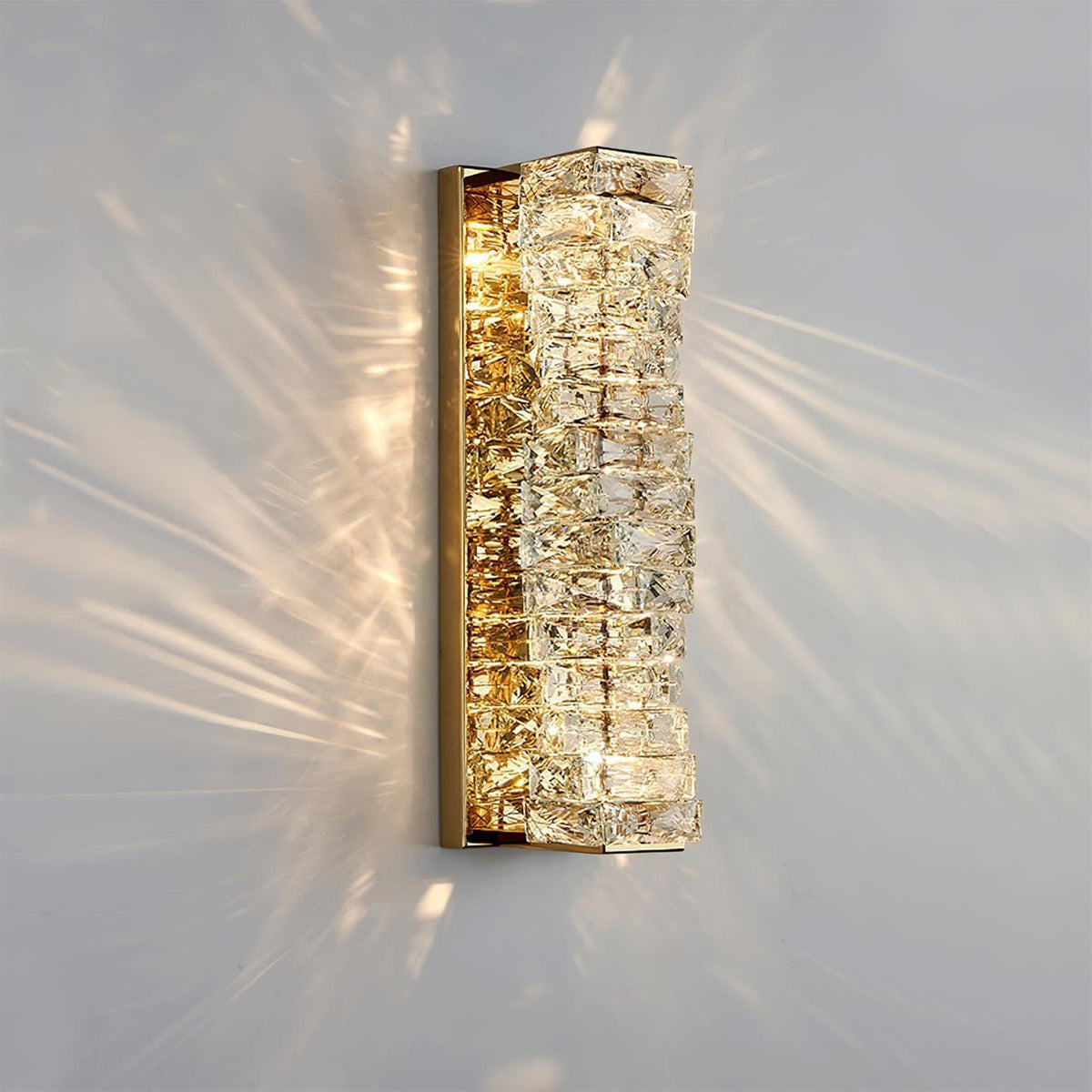 Metavaya Wall lamp Laminated Crystal Sconce Buy Laminated Crystal Sconce Online in USA/Canada