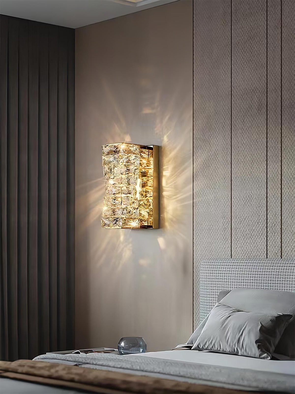 Metavaya Wall lamp Laminated Crystal Sconce Buy Laminated Crystal Sconce Online in USA/Canada