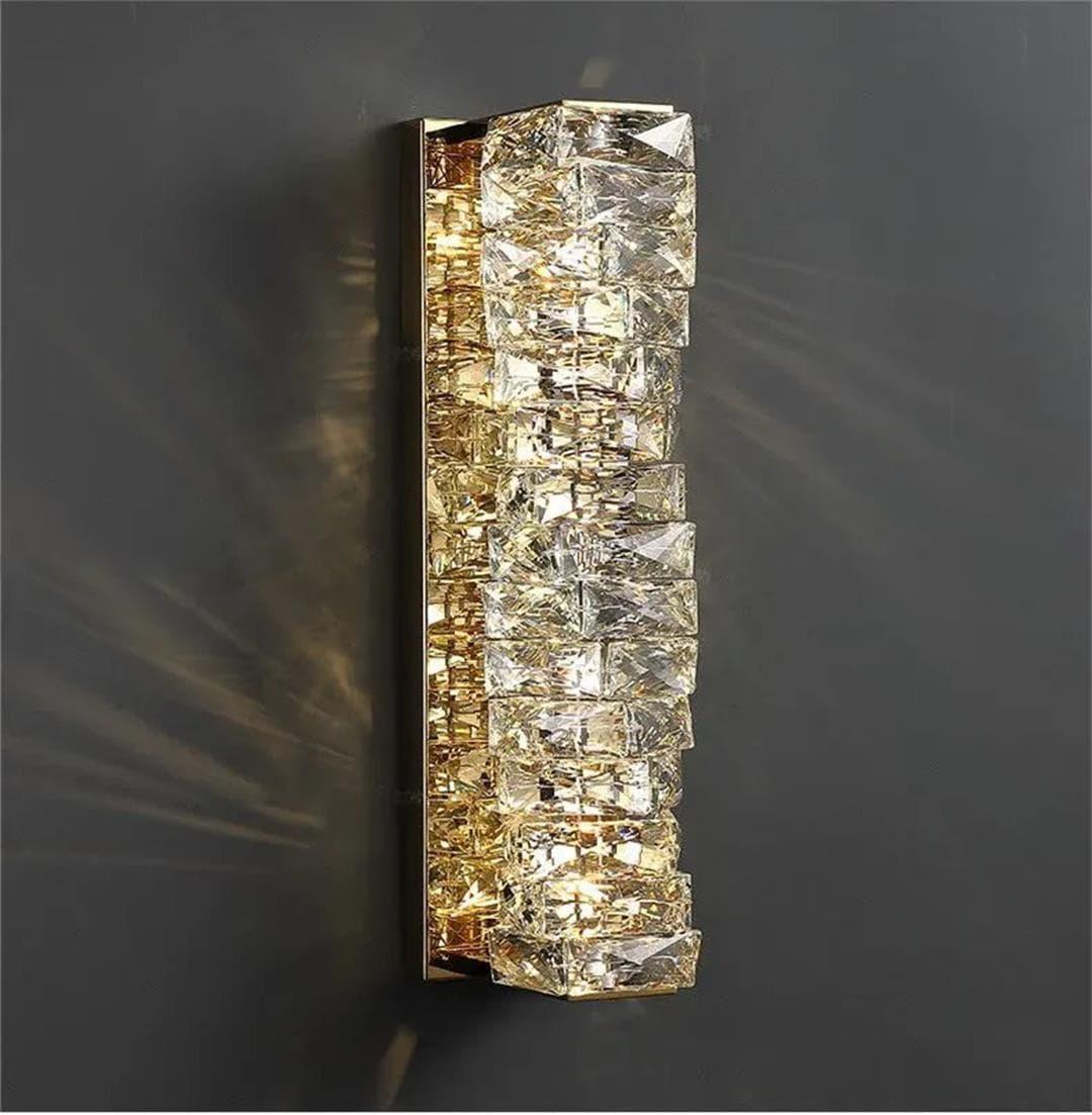 Metavaya Wall lamp Laminated Crystal Sconce Buy Laminated Crystal Sconce Online in USA/Canada