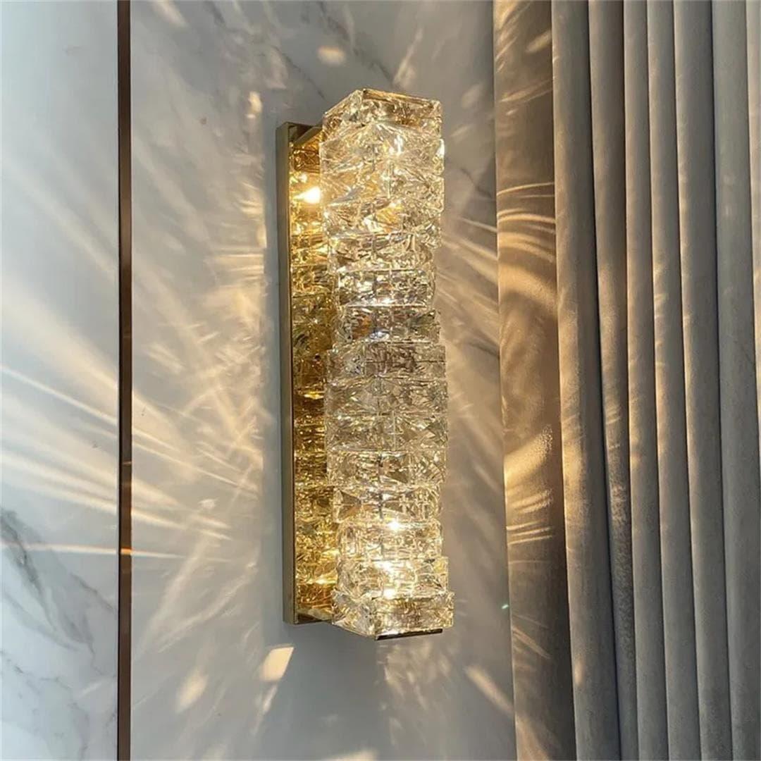 Metavaya Wall lamp Laminated Crystal Sconce Buy Laminated Crystal Sconce Online in USA/Canada