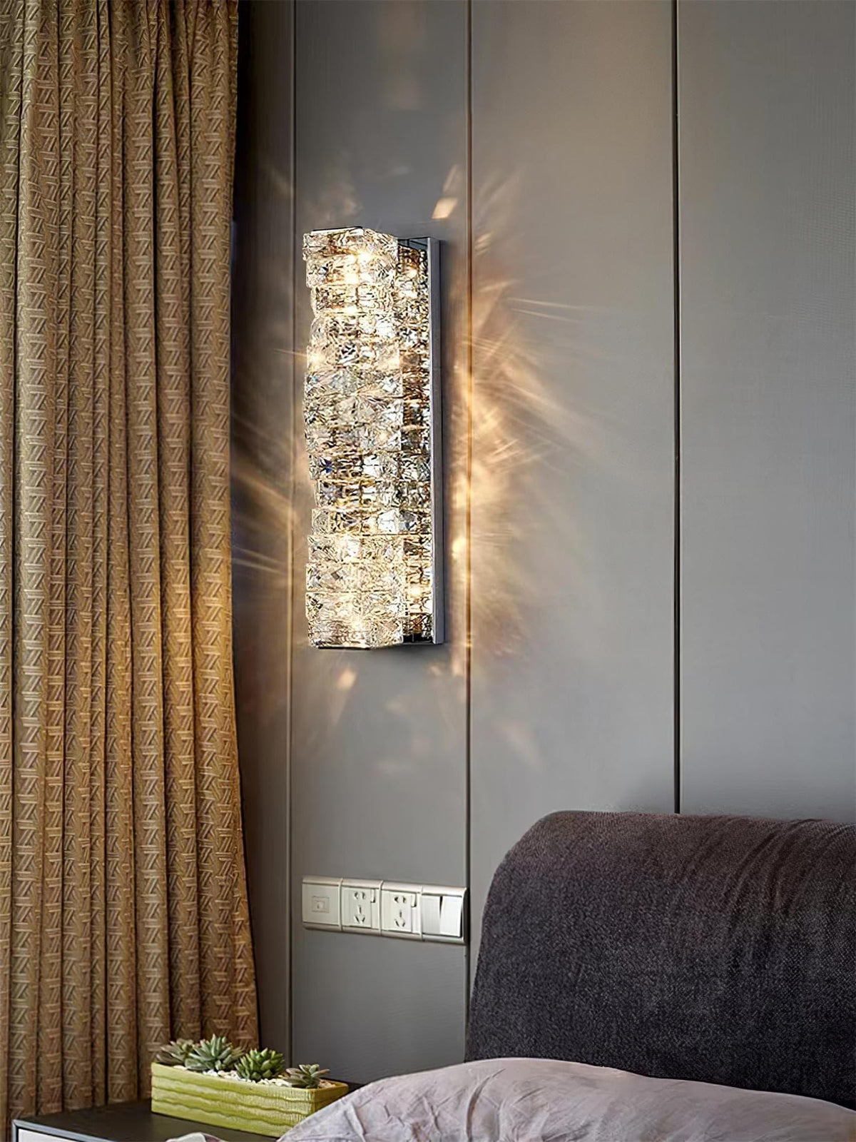 Metavaya Wall lamp Laminated Crystal Sconce Buy Laminated Crystal Sconce Online in USA/Canada
