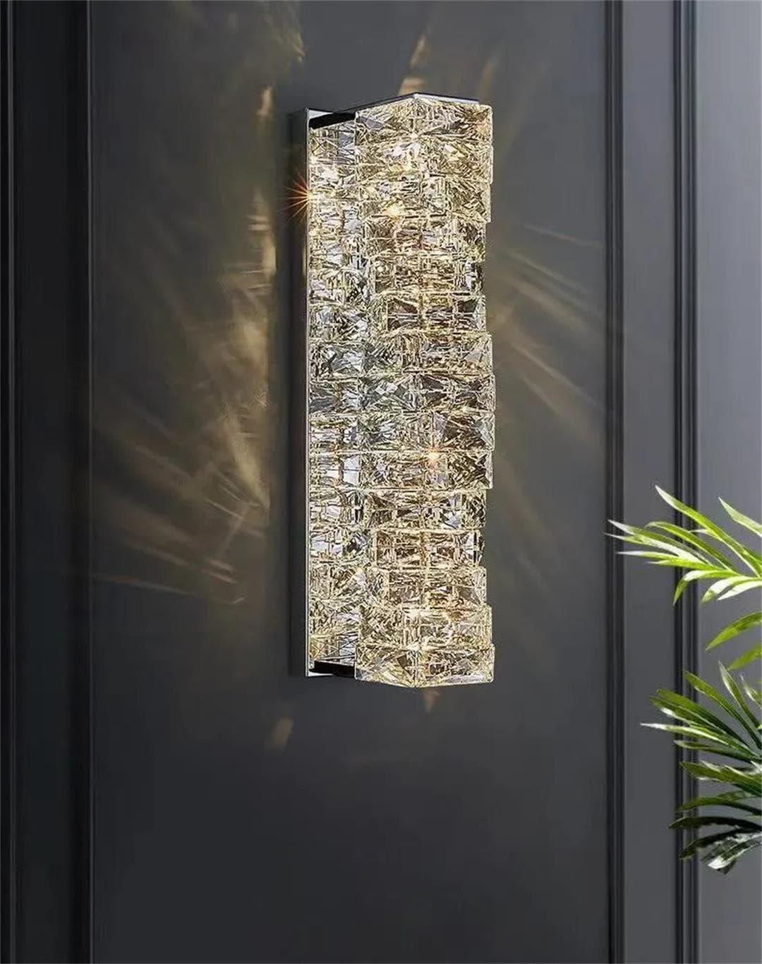 Metavaya Wall lamp Laminated Crystal Sconce Buy Laminated Crystal Sconce Online in USA/Canada