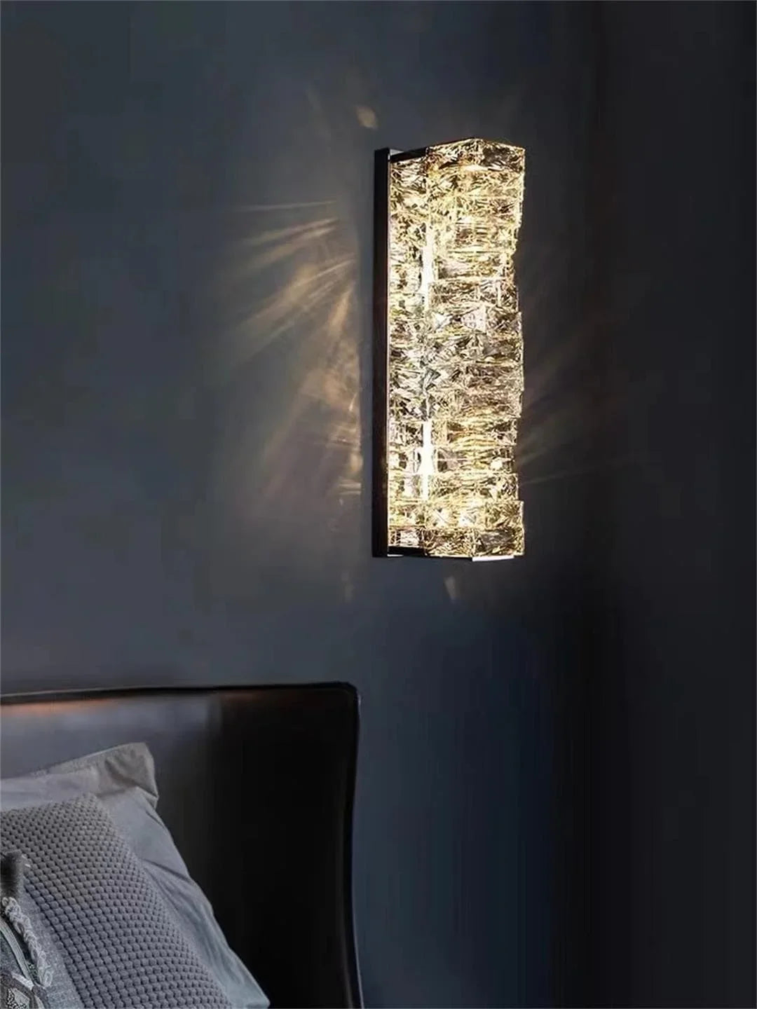 Metavaya Wall lamp Laminated Crystal Sconce Buy Laminated Crystal Sconce Online in USA/Canada
