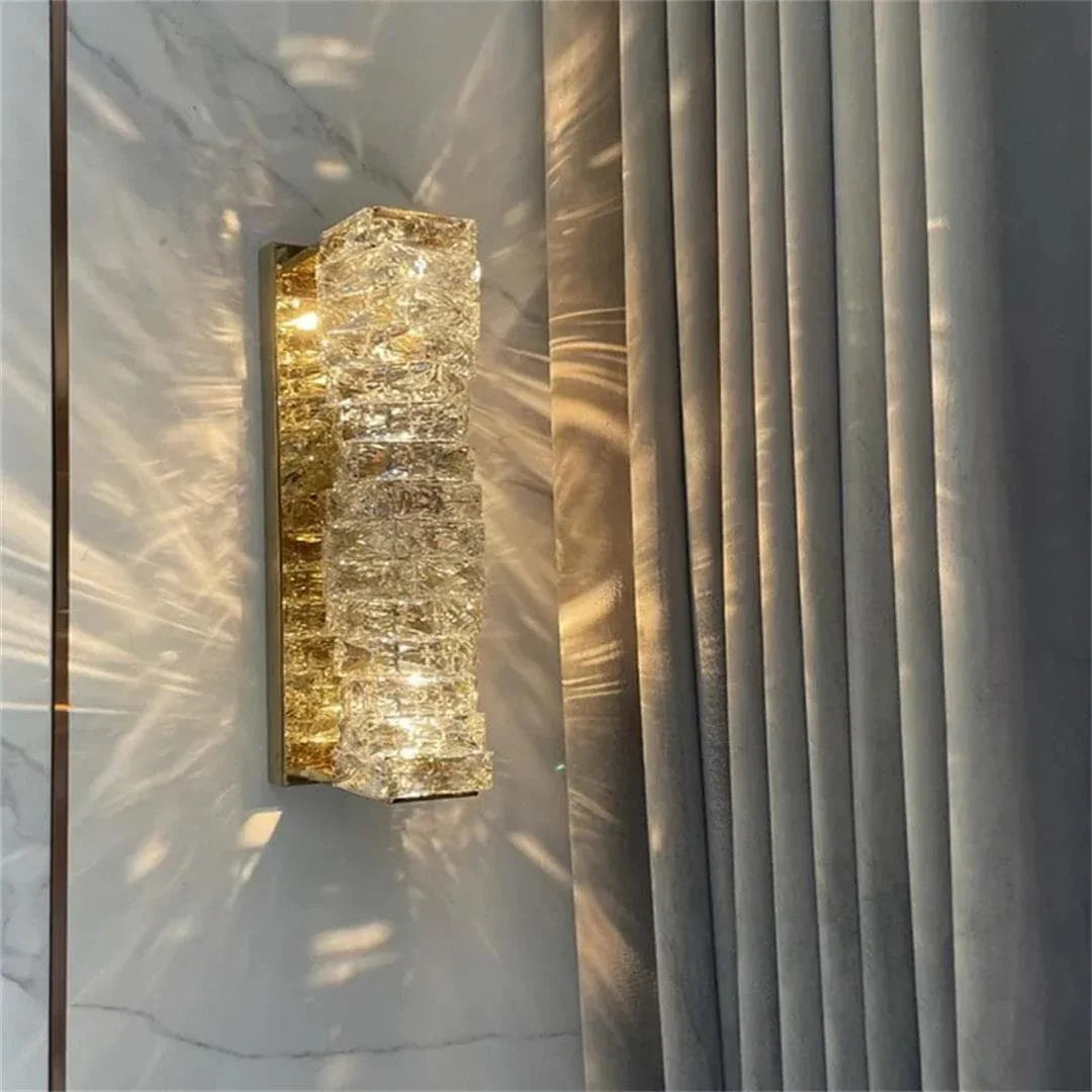 Metavaya Wall lamp Laminated Crystal Sconce Buy Laminated Crystal Sconce Online in USA/Canada