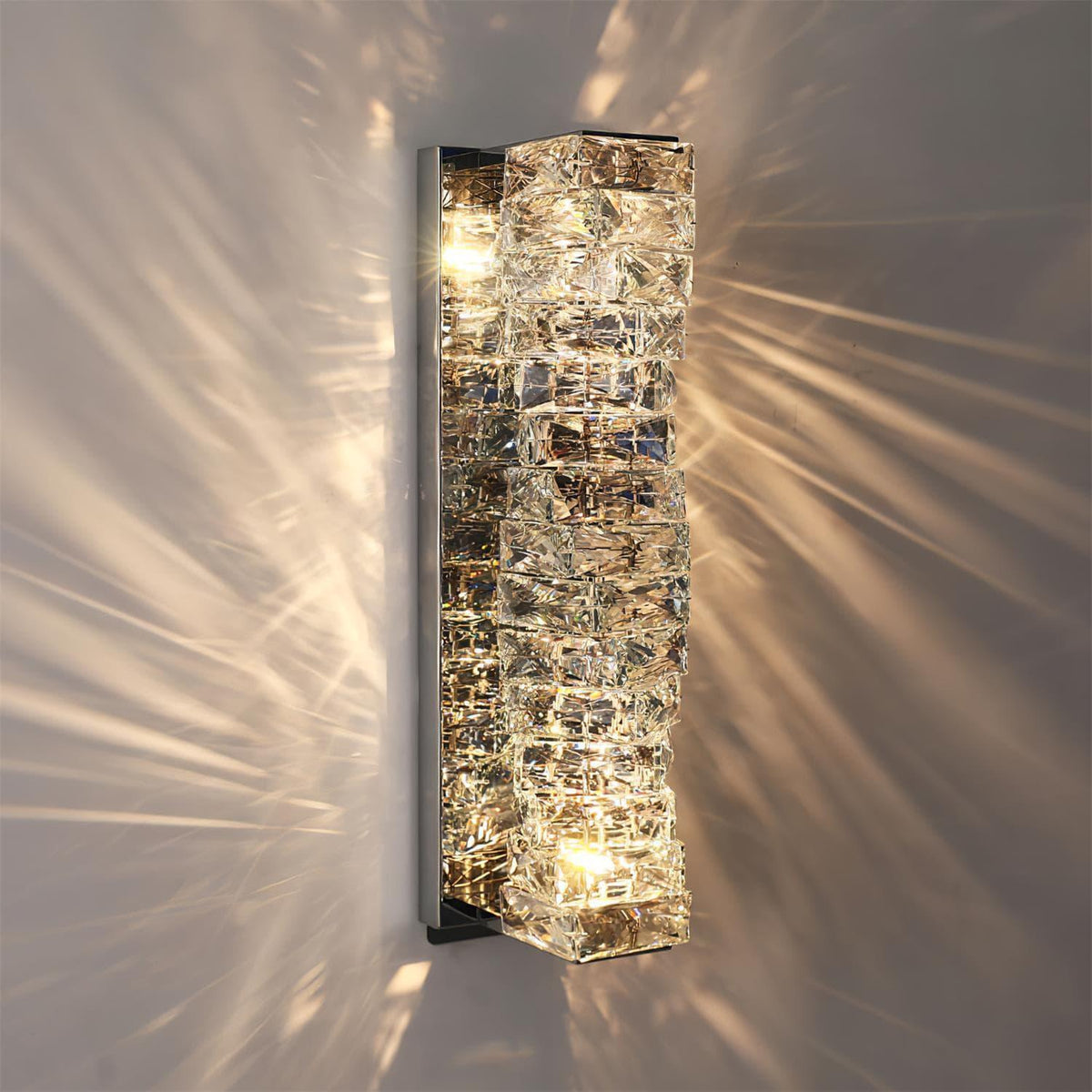 Metavaya Wall lamp Laminated Crystal Sconce Buy Laminated Crystal Sconce Online in USA/Canada