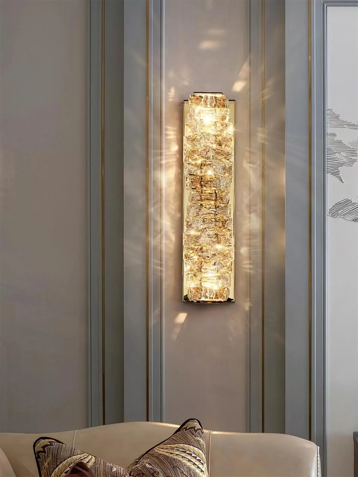 Metavaya Wall lamp Laminated Crystal Sconce Buy Laminated Crystal Sconce Online in USA/Canada