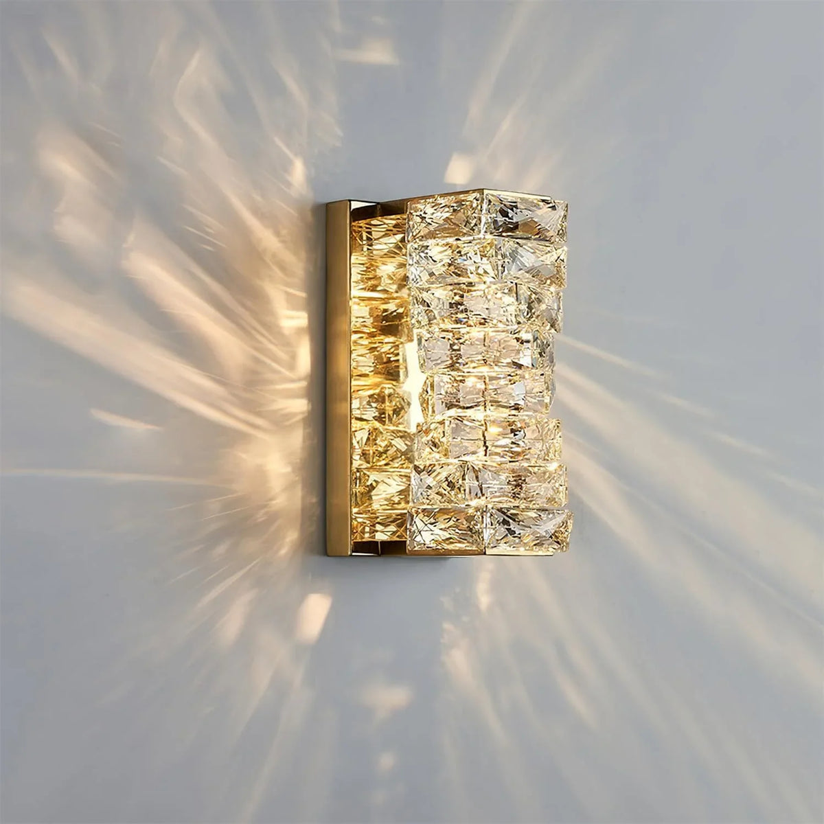 Metavaya Wall lamp Laminated Crystal Sconce Buy Laminated Crystal Sconce Online in USA/Canada