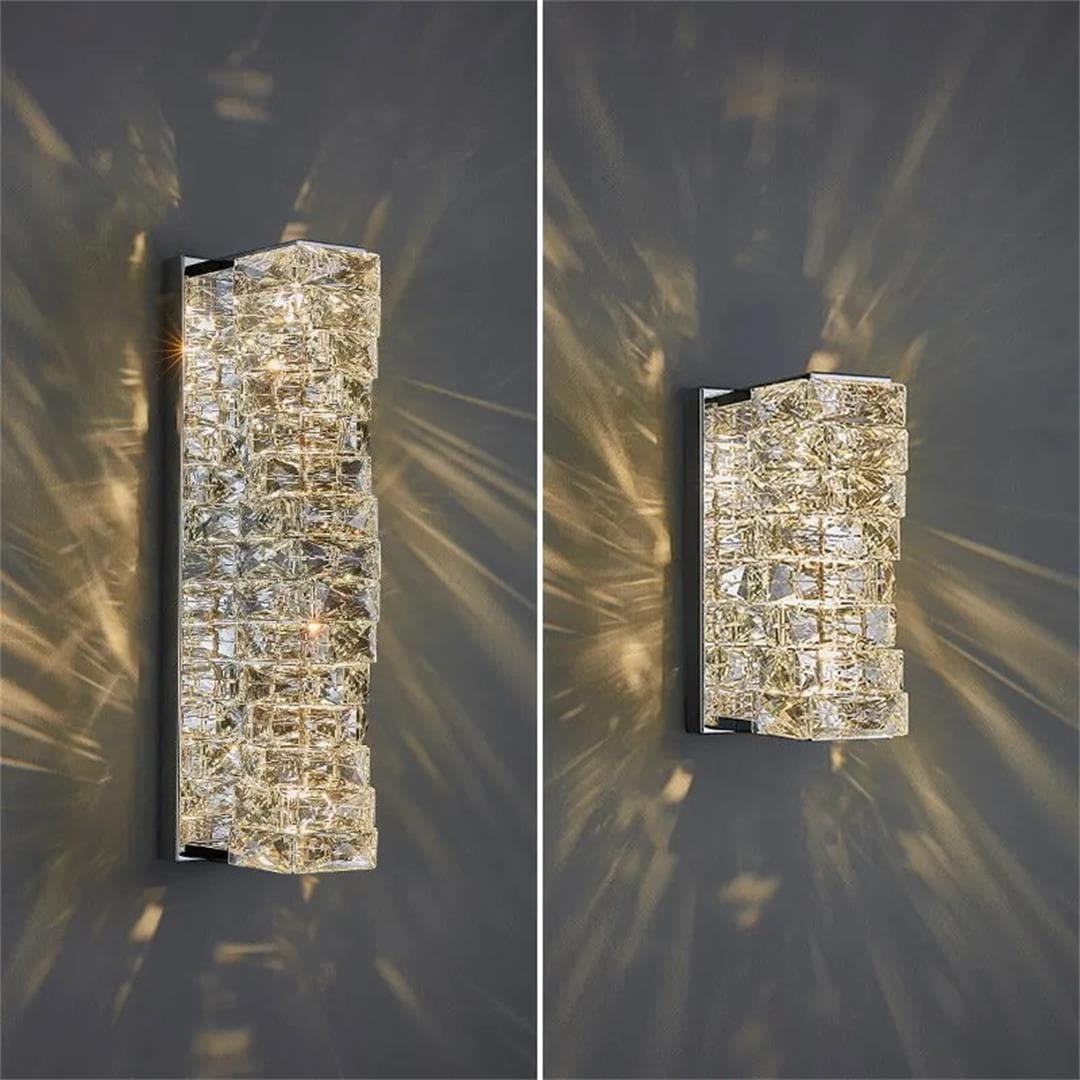Metavaya Wall lamp Laminated Crystal Sconce Buy Laminated Crystal Sconce Online in USA/Canada