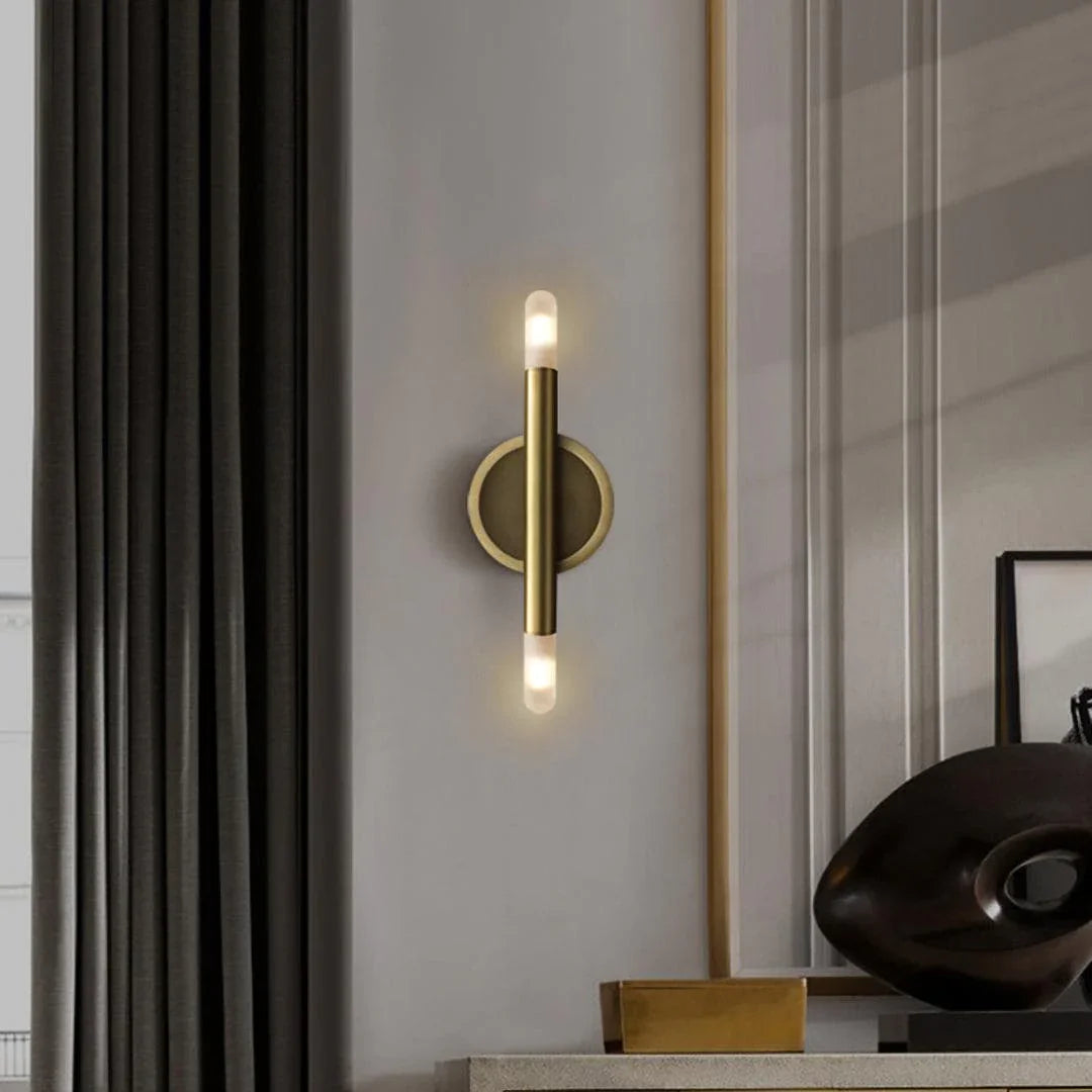 Metavaya Wall lamp Dia 12cm x H 42cm / Gold Le Pentagone Sconce 653733214949 P2021122801-1